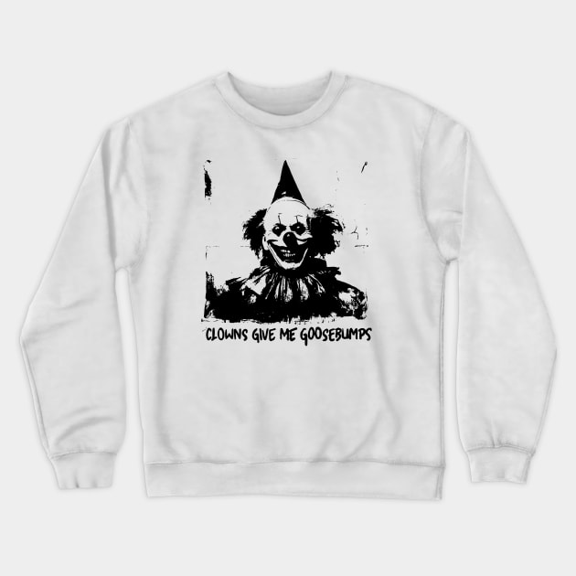 Creepy Clown Crewneck Sweatshirt by RoughTraces